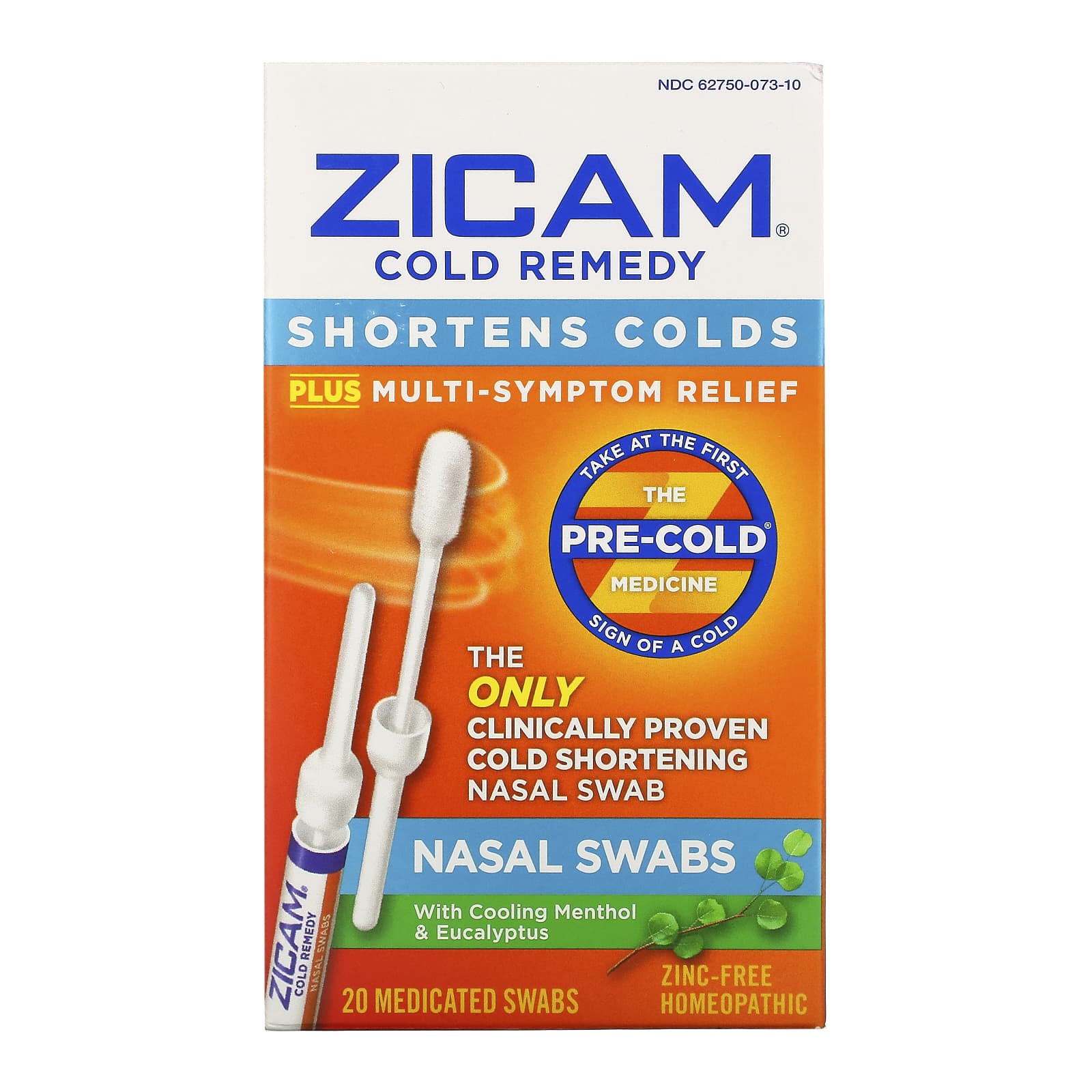 Zicam 風邪対策 鼻腔綿棒 薬用綿棒本