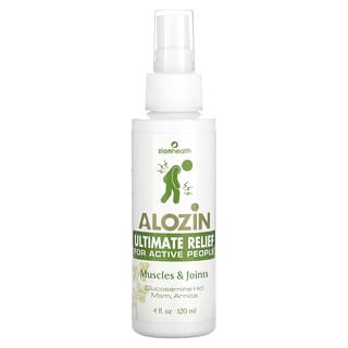 Zion Health, Alozin 高级舒缓剂，肌肉和关节，4 液量盎司（120 毫升）