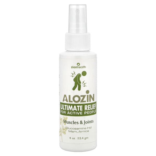 Zion Health, Alozin 얼티밋 릴리프, 근육 및 관절, 113.4g(4oz)