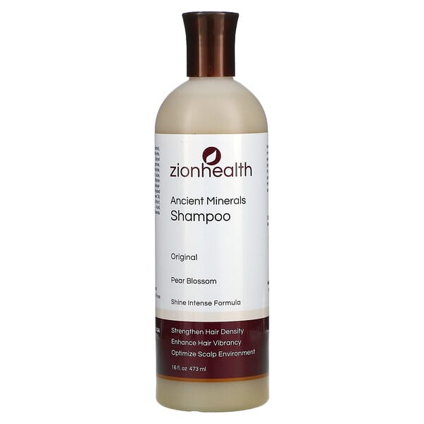 Zion Health, Adama Ancient Minerals Shampoo オリジナル ペアブロッサム 16 fl oz (473 ml)