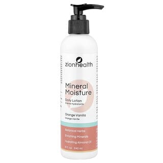 Zion Health, Mineral Moisture 데일리 로션, 오렌지 바닐라, 240ml(8fl oz)