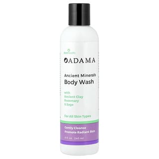 Zion Health, Adama, Ancient Minerals Body Wash with Ancient Clay, Rosemary & Sage, 8 fl oz (240 ml)
