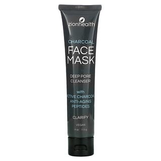Zion Health, Charcoal Face Beauty Mask, Deep Pore Cleanser, 4 oz (113 g)