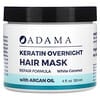 Adama, Keratin Overnight Hair Mask, White Coconut, 4 fl oz (120 ml)