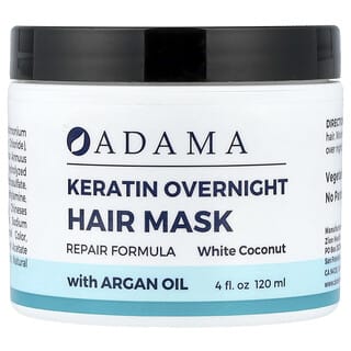 Zion Health, Adama, Keratin Overnight Hair Mask, White Coconut, 4 fl oz (120 ml)