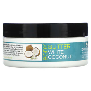 Zion Health, Manteca corporal con aceite de argán, Coco blanco`` 118 g (4 oz)