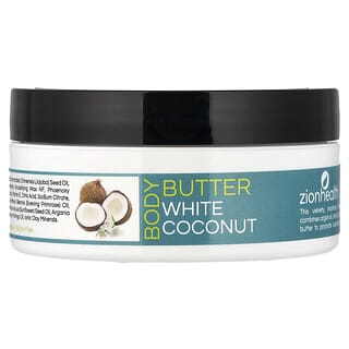 Zion Health, Body Butter with Argan Oil, White Coconut, 4 oz (118 g)