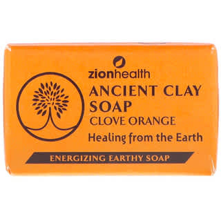 Zion Health, صابون طين قديم، قرنفل وبرتقال ، 6 أوقية (170 غرام)