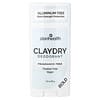 Zion Health, Bold, ClayDry Deodorant, Fragrance Free, 2.8 oz (80 g)