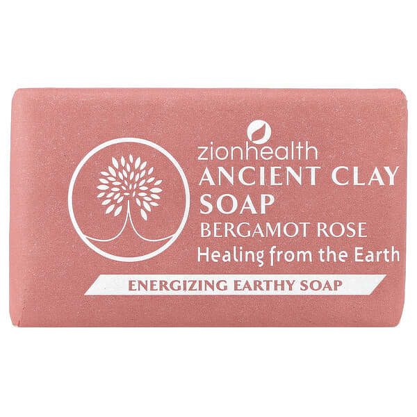 Zion Health, 에인션트 클레이 비누, 베르가모트 장미, 170g(6oz)