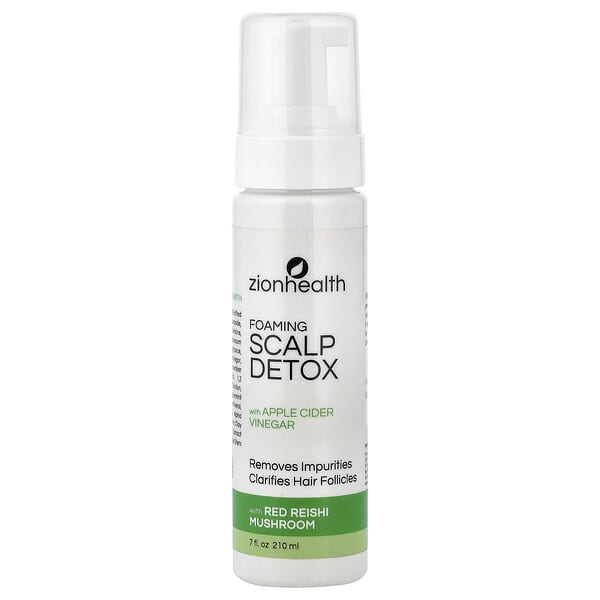 Zion Health, 포밍 두피 디톡스, 사과 식초 함유, 210ml(7fl oz)