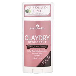 Zion Health, Bold, ClayDry Deodorant, Bergamotte-Rose, 80 g (2,8 oz.)