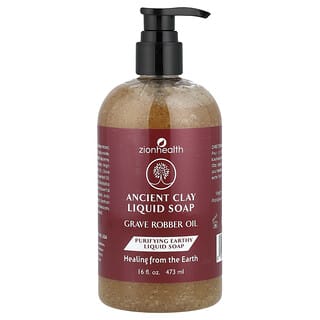 Zion Health, Sabonete Líquido de Argila Antiga, Óleo de Ladrão de Túmulos, 473 ml (16 fl oz)