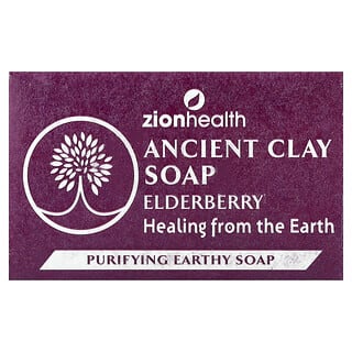 Zion Health, Ancient Clay Bar Soap, Ancient Clay Bar Soap, Holunder, 170 g (6 oz.)