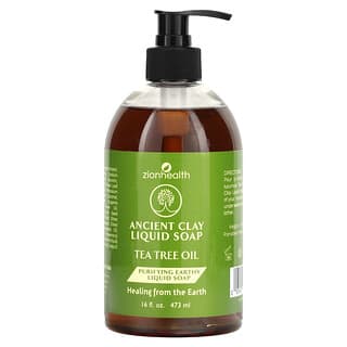 Zion Health, Ancient Clay Liquid Soap, Tea Tree Oil, 16 fl oz (473 ml)