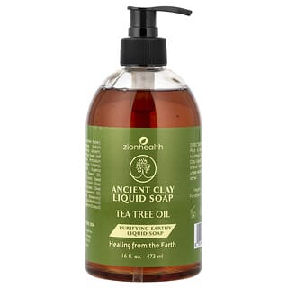 Zion Health, Ancient Clay Liquid Soap, Tea Tree Oil, 16 fl oz (473 ml)