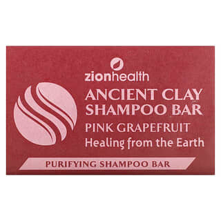 Zion Health, Barra de Shampoo de Argila Milenar, Toranja Rosa, 70 g (6 oz)