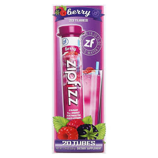 Zipfizz, Смесь для энергетических напитков, ягоды, 20 тюбиков, 11 г (0,39 унции)