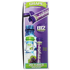 Zipfizz‏, תערובת אנרגיה לספורט בריא עם ויטמין B12, בטעם ענבים, 20 שפופרות, 11 גרם (0.39 אונקיות) ליחידה
