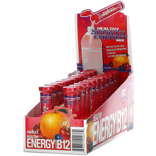 Zipfizz, Healthy Sports Energy Mix with Vitamin B12, Fruit Punch, 20 Tubes, 0.39 oz (11 g) Each