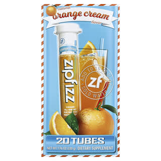 Zipfizz, Energy Drink Mix, Orange Cream, 20 Tubes, 0.39 oz (11 g) Each