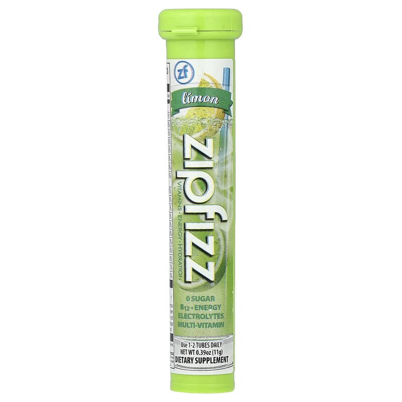 Energy Drink Mix, Limon, 20 Tubes, 0.39 oz (11 g) Each