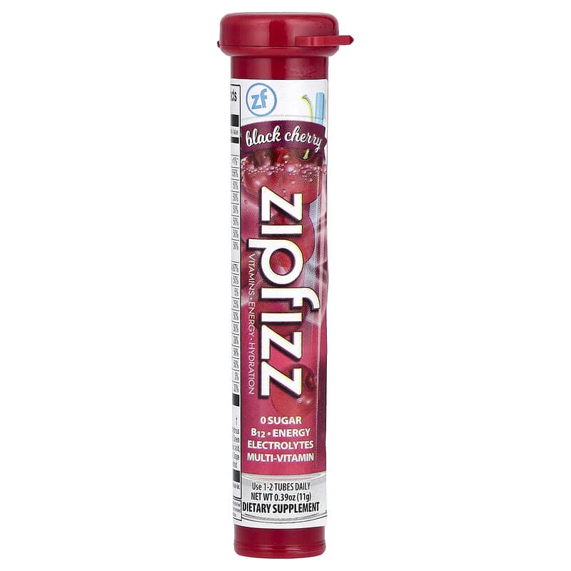 Energy Drink Mix, Black Cherry, 20 Tubes, 0.39 oz (11 g) Each