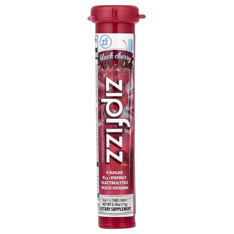 Energy Drink Mix, Black Cherry, 20 Tubes, 0.39 oz (11 g) Each