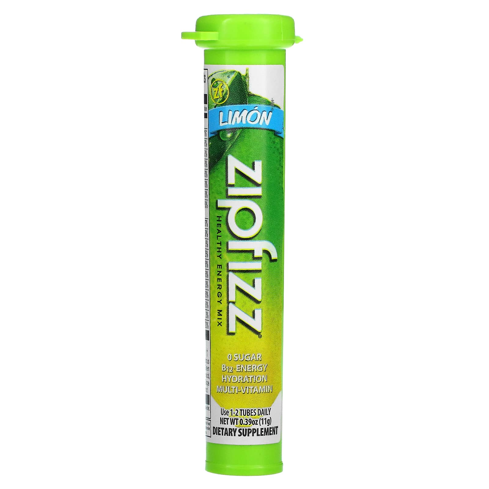 Zipfizz, Healthy Energy With Vitamin B12, Pina Colada, 20 Tubes, 0.39