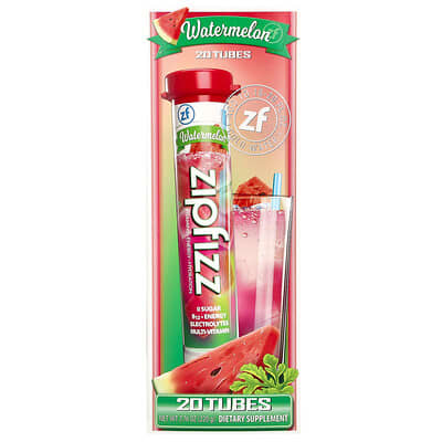 Zipfizz, Watermelon, 20 Tubes, 0.39 oz (11 g) Each