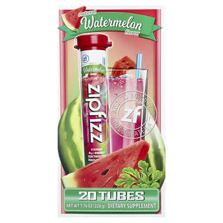 Zipfizz, Napój energetyczny w proszku, arbuz, 20 tubek po 11 g