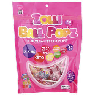 Zollipops, Zolli® Ball Popz, Fruit, 5.2 oz (147 g)