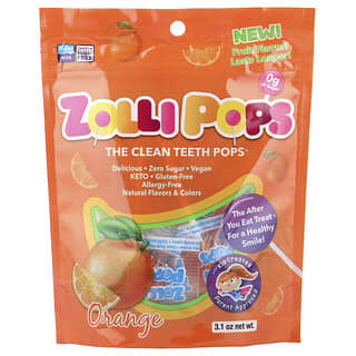 Zollipops, The Clean Teeth Pops®, Laranja, 3,1 oz