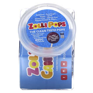 Zollipops, The Clean Teeth Pops, леденцы для чистки зубов, ассорти, 147 г (5,2 унции)