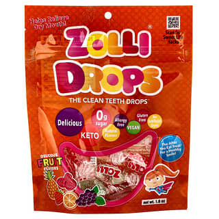 Zollipops, Σταγόνες Zolli, Οι σταγόνες για καθαρά δόντια, Νόστιμα φρούτα, 1,6 oz