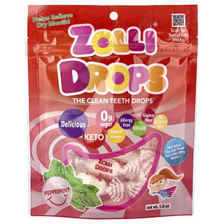 Zollipops, Zolli Drops, The Clean Teeth Drops™, Peppermint, 1.6 oz