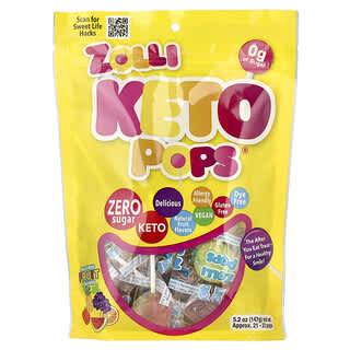 Zollipops, Keto Pops®, Frucht, ca. 23–25 Pops, 147 g (5,2 oz.)