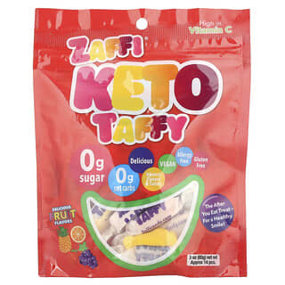 Zollipops, Zaffi®, Keto Taffy, фрукты, 85 г (3 унции)