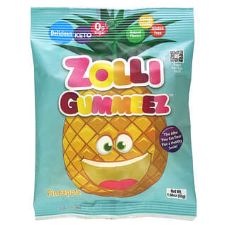 Zollipops, Zolli Gummeez, Ananas, 55 g