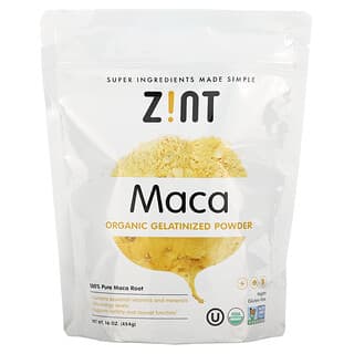 Zint, Maca, poudre gélatinée bio, 454 g (16 oz)