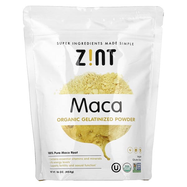 Zint, 유기농 젤라틴화 마카 분말, 454g(16oz)