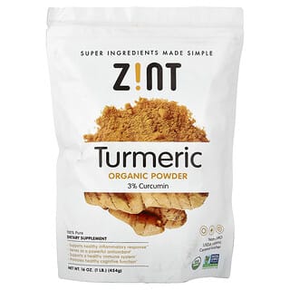 Zint, Turmeric Organic Powder, 16 oz (454 g)