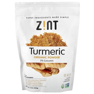 Zint, オーガニックターメリックパウダー、454g（16オンス）