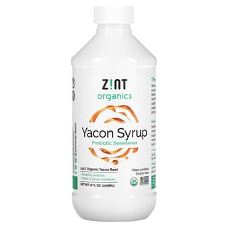 Zint, Organic Yacon Syrup, Prebiotic Sweetener, 8 fl oz (236 ml)