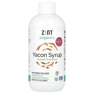 Zint, Jarabe orgánico Yacon, endulzante prebiótico, 8 oz (236 ml)