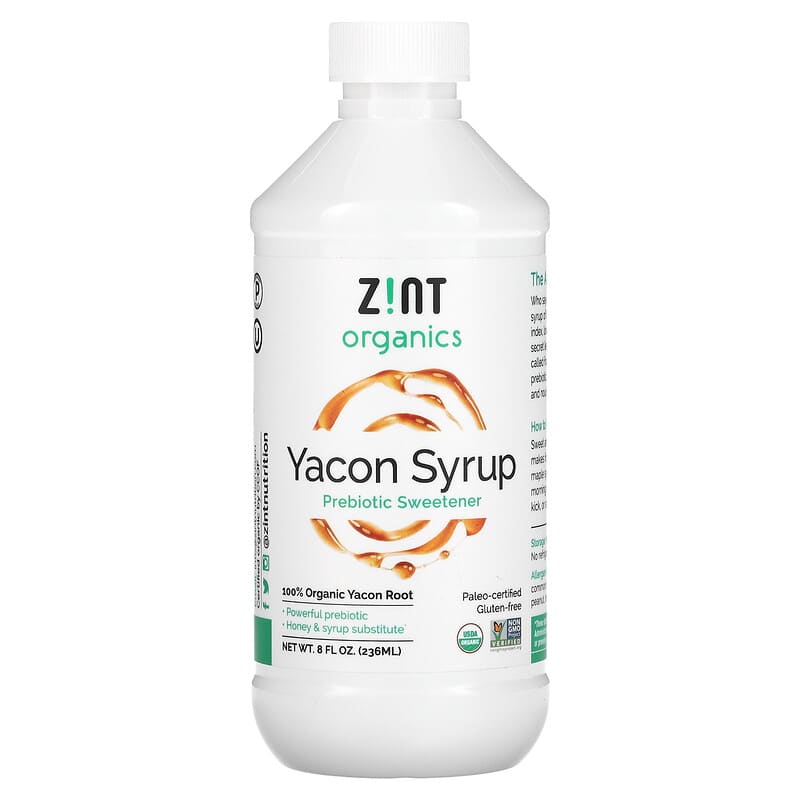 Sirop de Yacon bio, édulcorant prébiotique, 236 ml (8 fl oz)