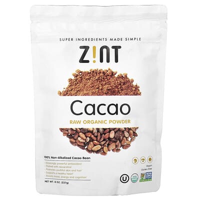 Zint, All Organic Cocoa Powder, 8 oz (227 g)