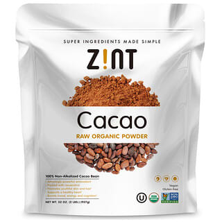 Zint, مسحوق الكاكاو العضوي الخام، 32 أونصة (907 جم)