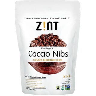 Zint, Необработанные органические ядра какао-бобов, 227 г (8 унций)
