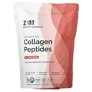 Zint, чистые пептиды коллагена от животных травяного откорма, без вкусовых добавок, мягкая упаковка, 454 г (16 унций)